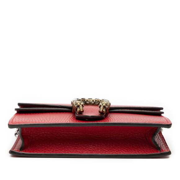GUCCI Red Leather Shoulder Bag - Picture 3 of 5